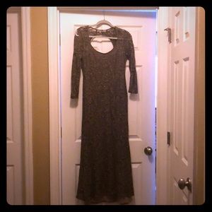 Olive brown long dress